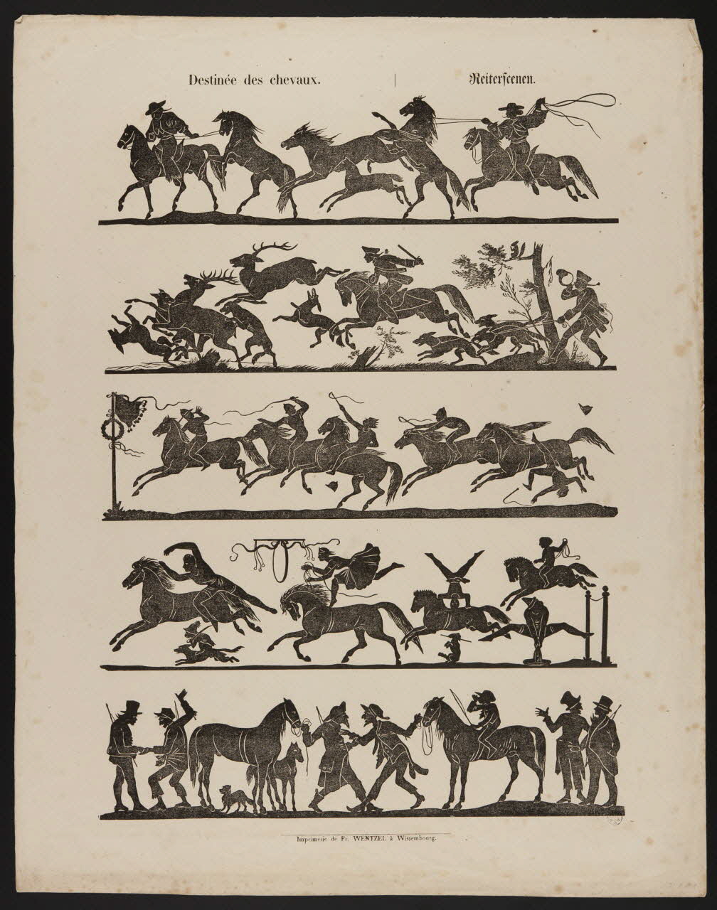 jeu, ombre chinoise Destinée des chevaux. 1967.49.3 Photo