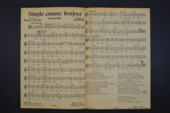 Louiguy ; Roméo Carlès ; Edith Piaf ; Paul Beuscher chanson petit format 1944 1966.196.7  Photo Mucem
