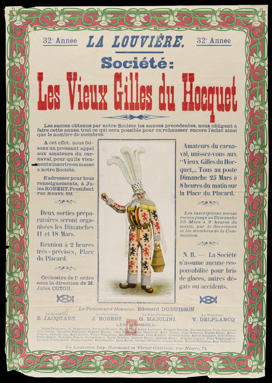 estampe Les Vieux Gilles du Hocquet 1967.50.24 Photo