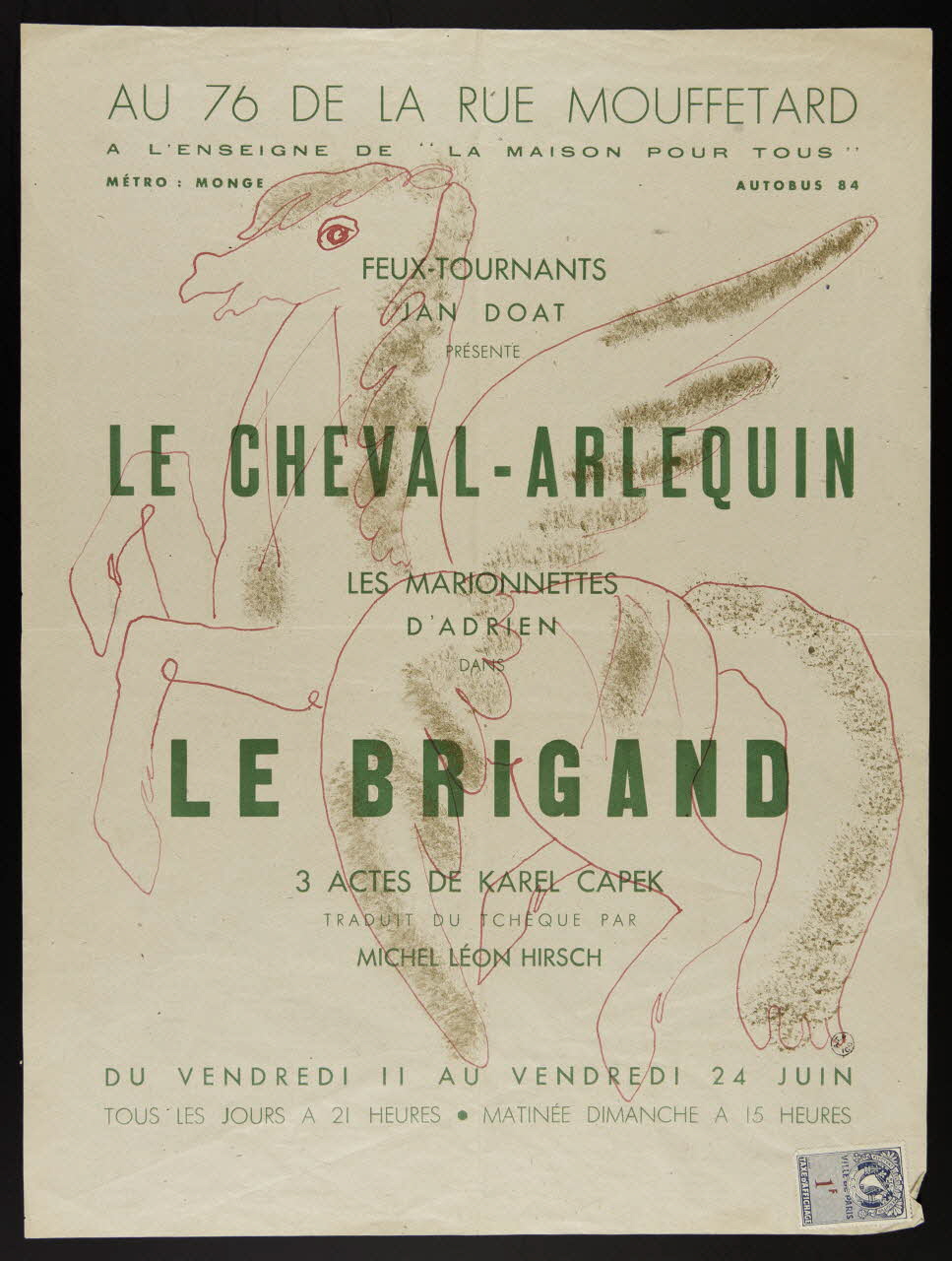 Adrien G. De Keyser estampe Le brigand 1950 1967.57.15 Photo