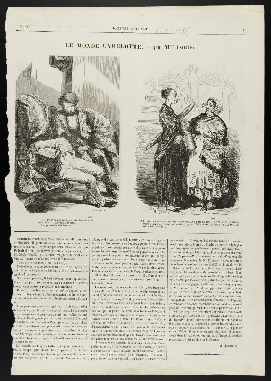 estampe LE MONDE CAMELOTTE 1967.60.112 Photo