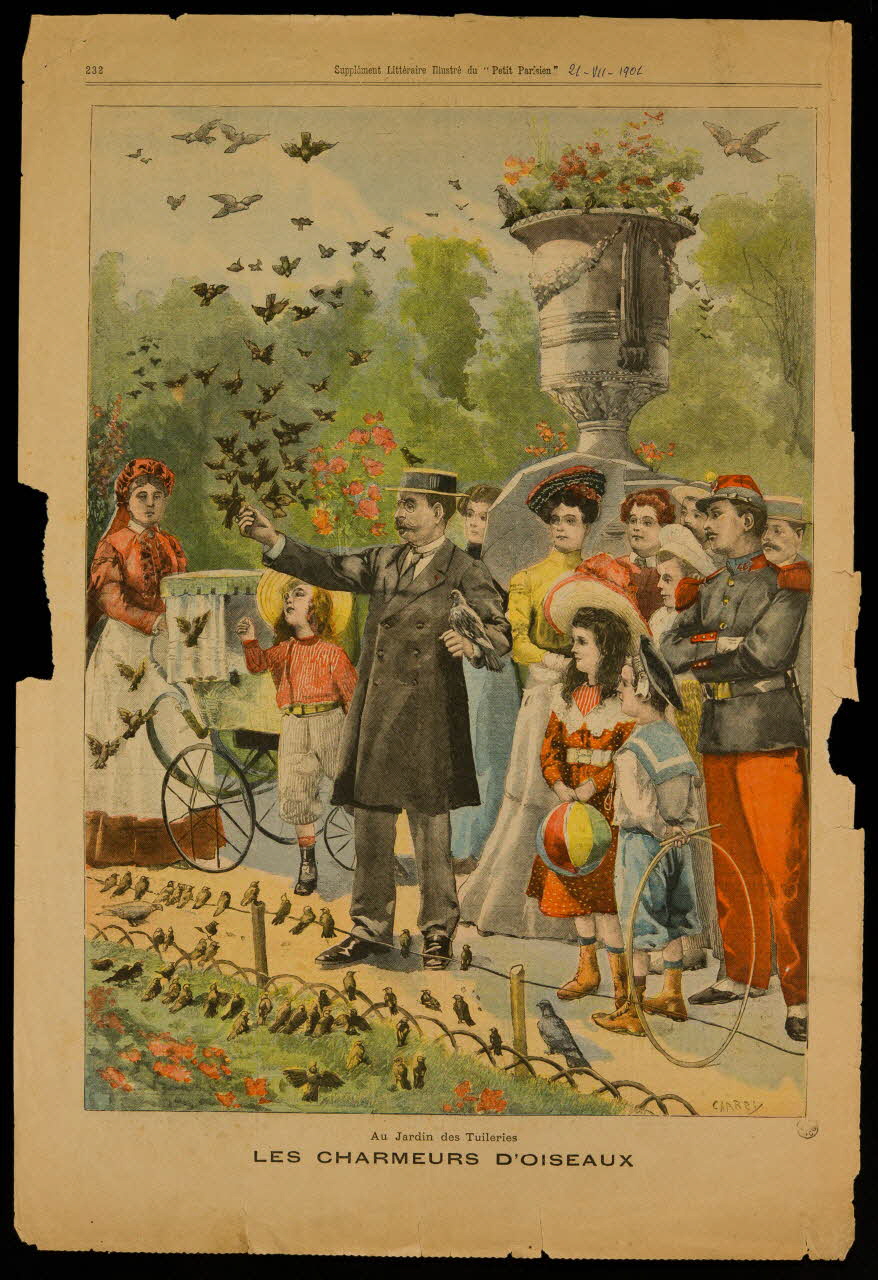 estampe LES CHARMEURS D'OISEAUX 1967.60.126.1 Photo