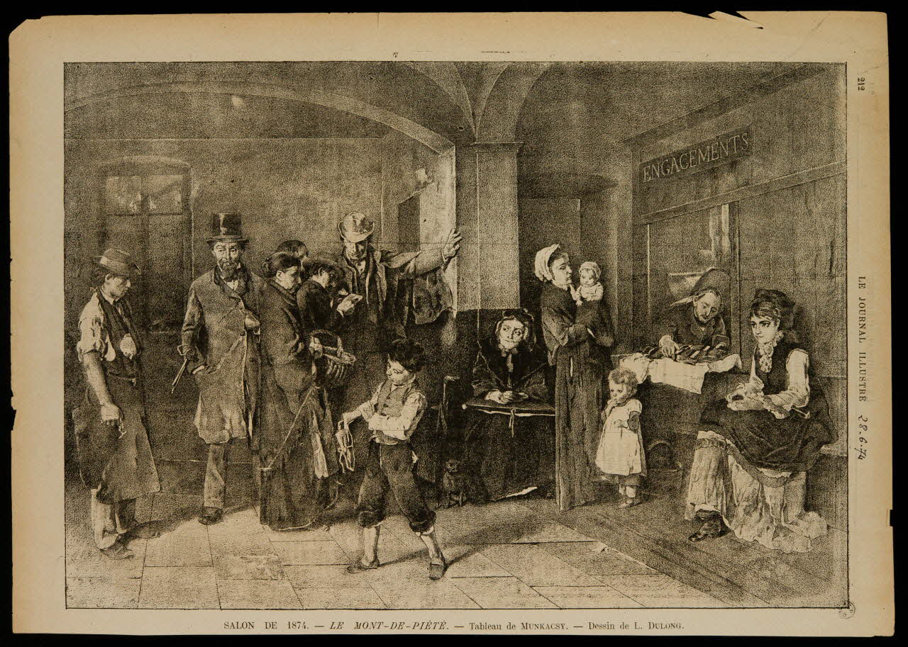 estampe SALON DE 1874. - LE MONT-DE-PIETE. 1967.60.145 Photo