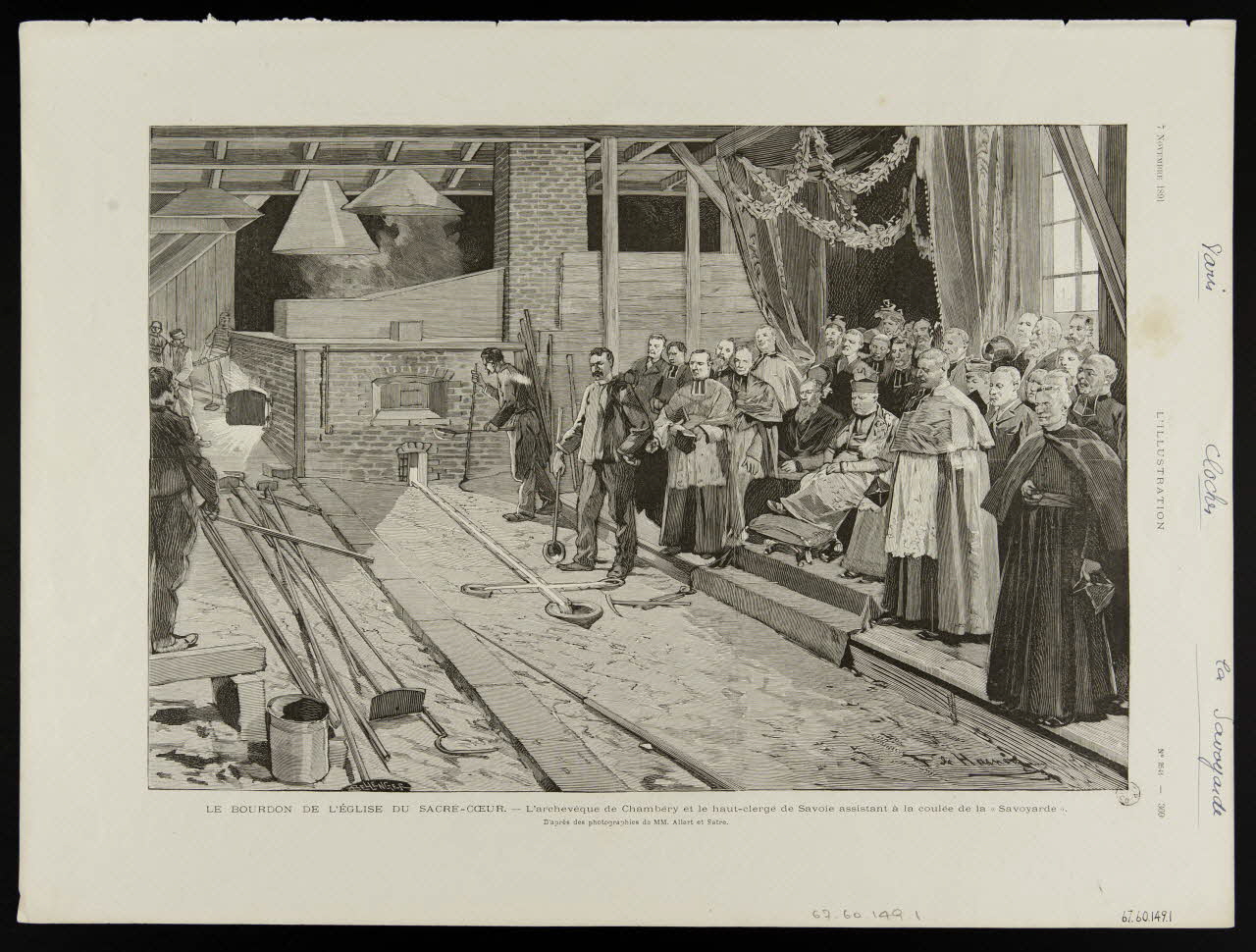 estampe LE BOURDON DE L'EGLISE DU SACRE-COEUR. 1967.60.149.1/2 Photo