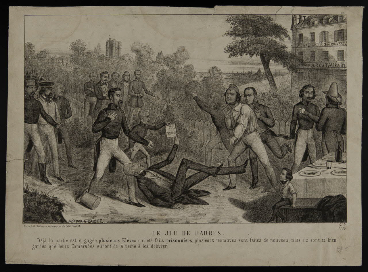 estampe LE JEU DE BARRES. 1967.60.153 Photo