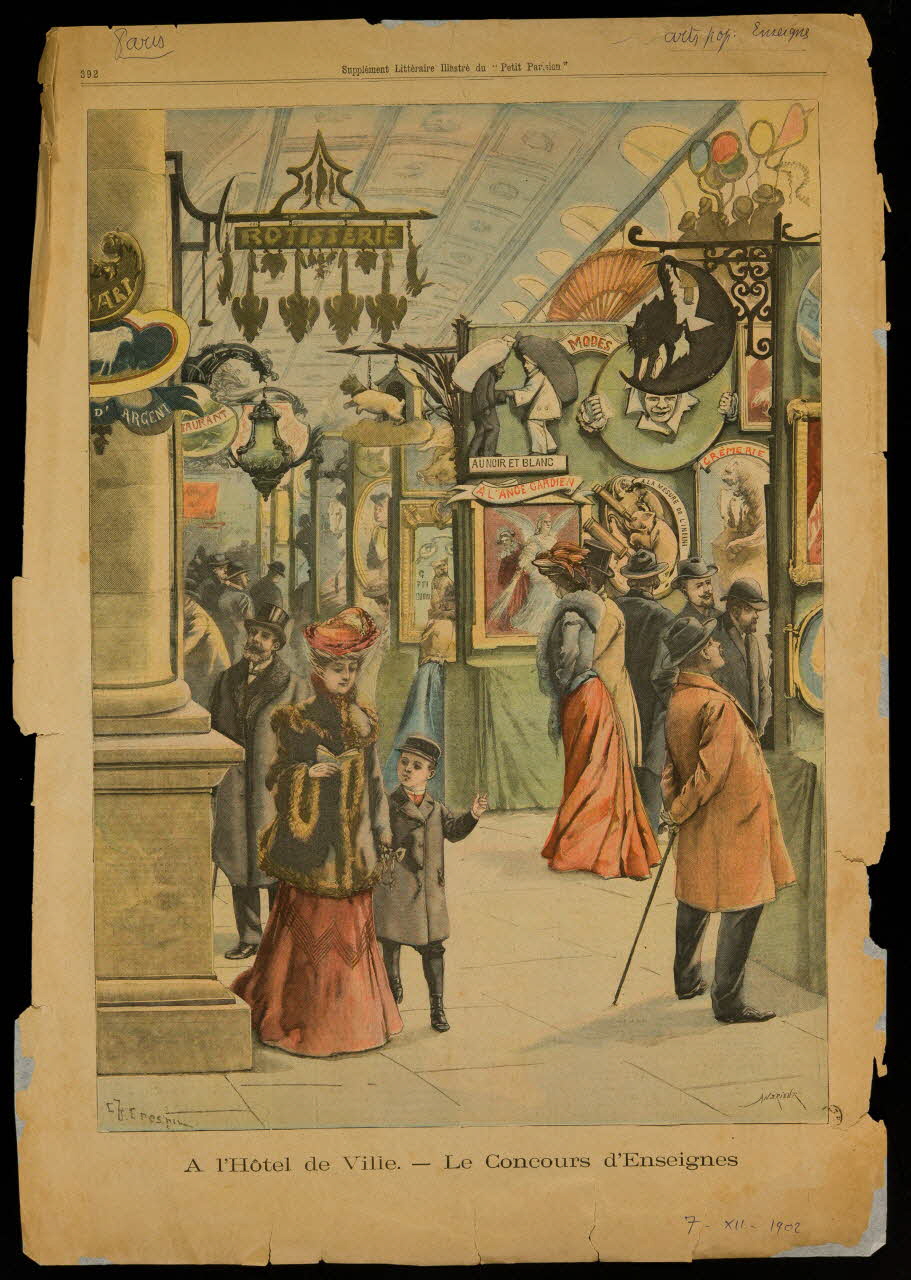 estampe A L'HOTEL DE VILLE. 1967.60.168 Photo