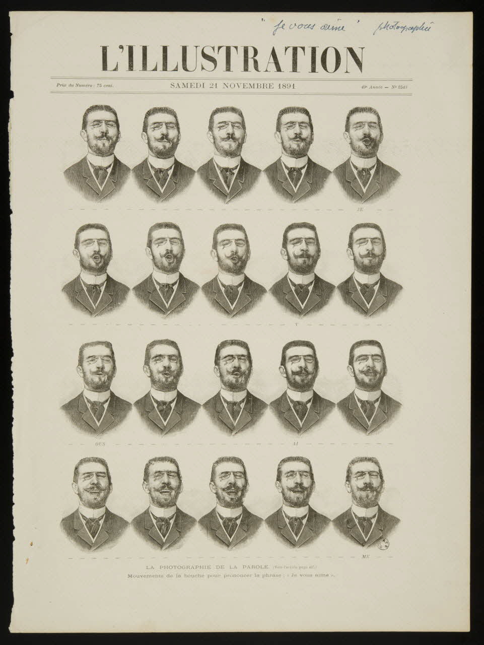 estampe LA PHOTOGRAPHIE DE LA PAROLE. 1967.60.171.1 Photo