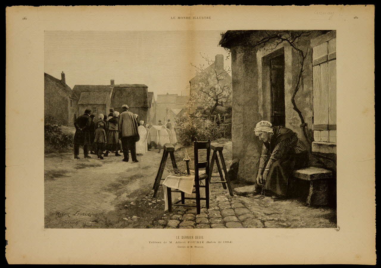 estampe LE DERNIER DEUIL 1967.60.181 Photo