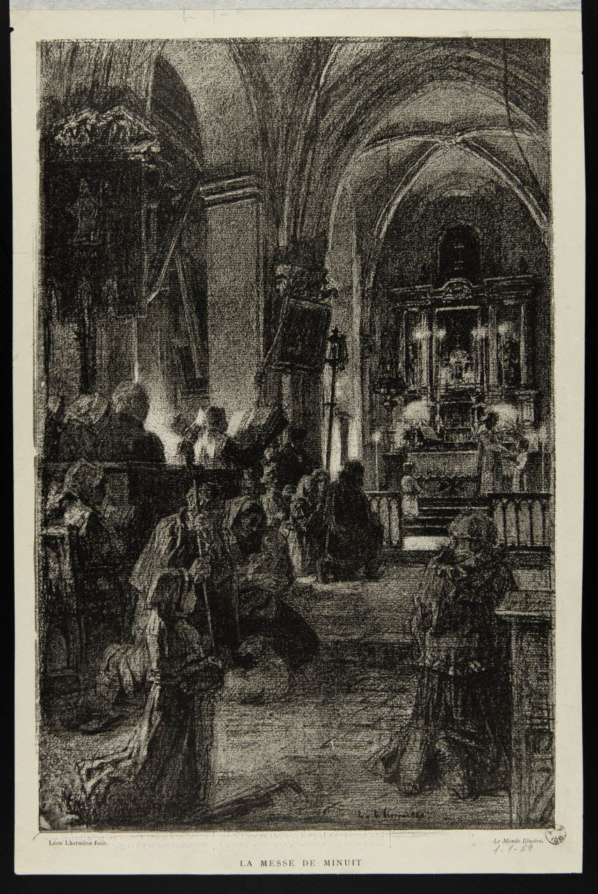 estampe LA MESSE DE MINUIT 1967.60.187 Photo
