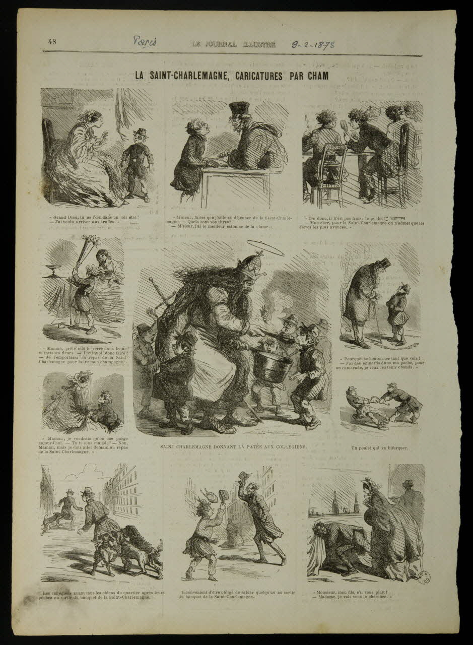 estampe LA SAINT-CHARLEMAGNE, CARICATURES PAR CHAM 1967.60.20 Photo