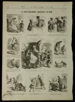 estampe LA SAINT-CHARLEMAGNE, CARICATURES PAR CHAM 1967.60.20 Photo