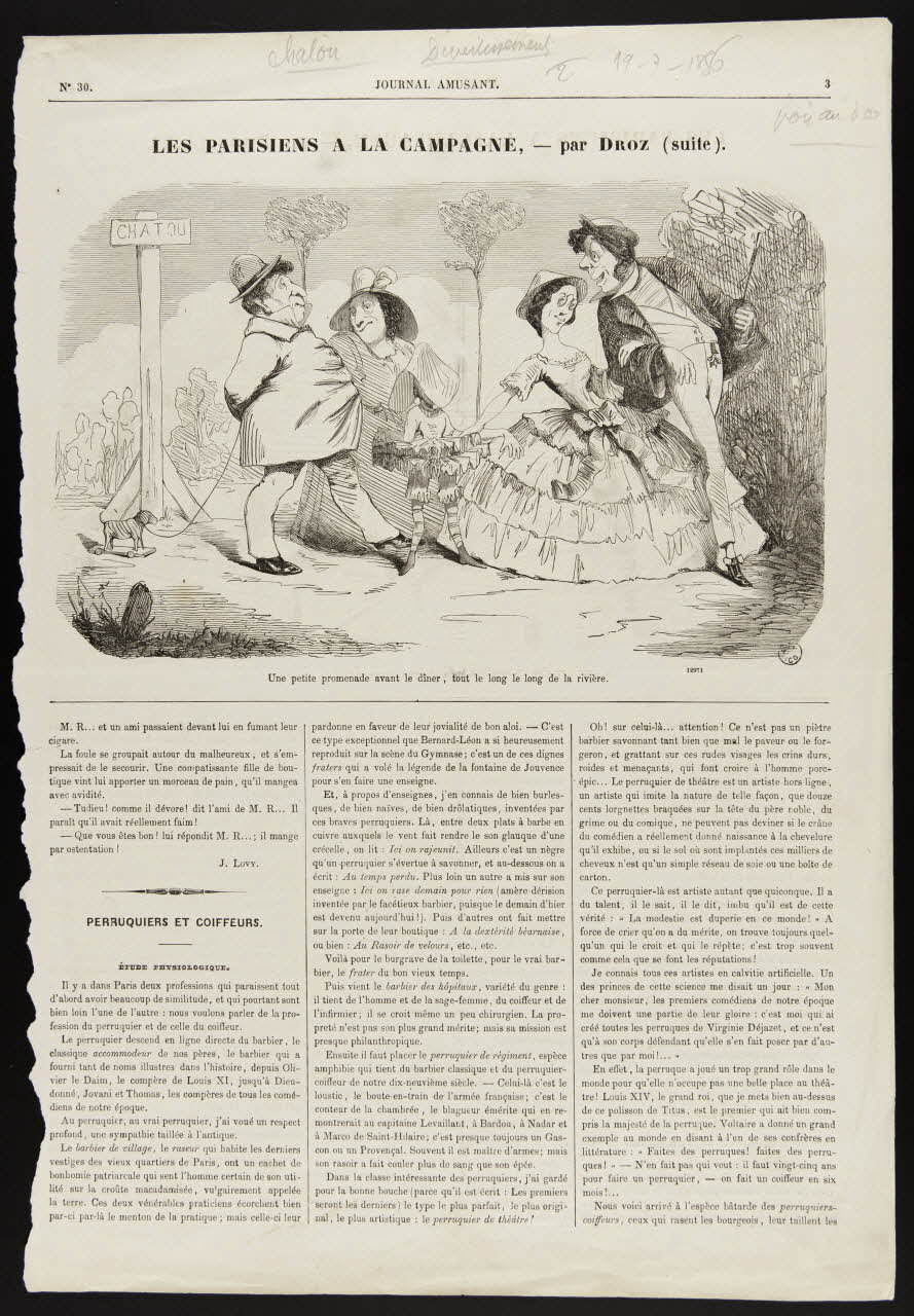estampe LES PARISIENS A LA CAMPAGNE 1967.60.221 Photo