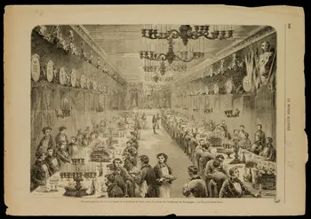 estampe Banquet patronal de la boulangerie de la banlieue de Paris 1967.60.222 Photo
