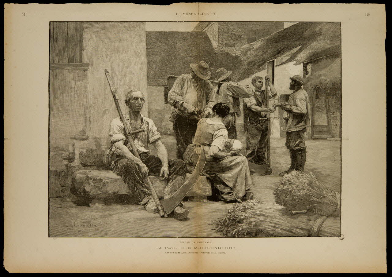 estampe LA PAYE DES MOISSONNEURS 1967.60.229 Photo