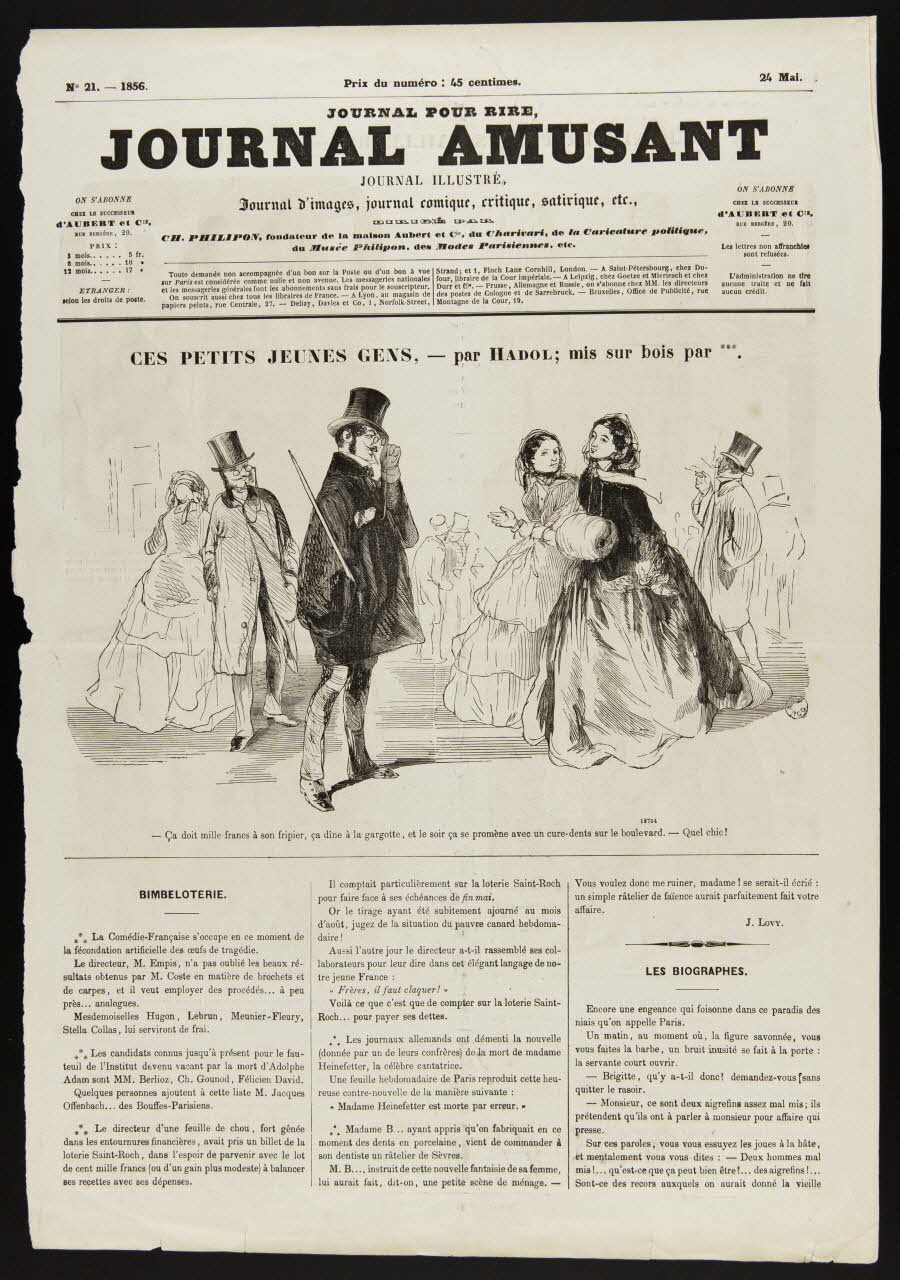 estampe CES PETITS JEUNES GENS 1967.60.235 Photo