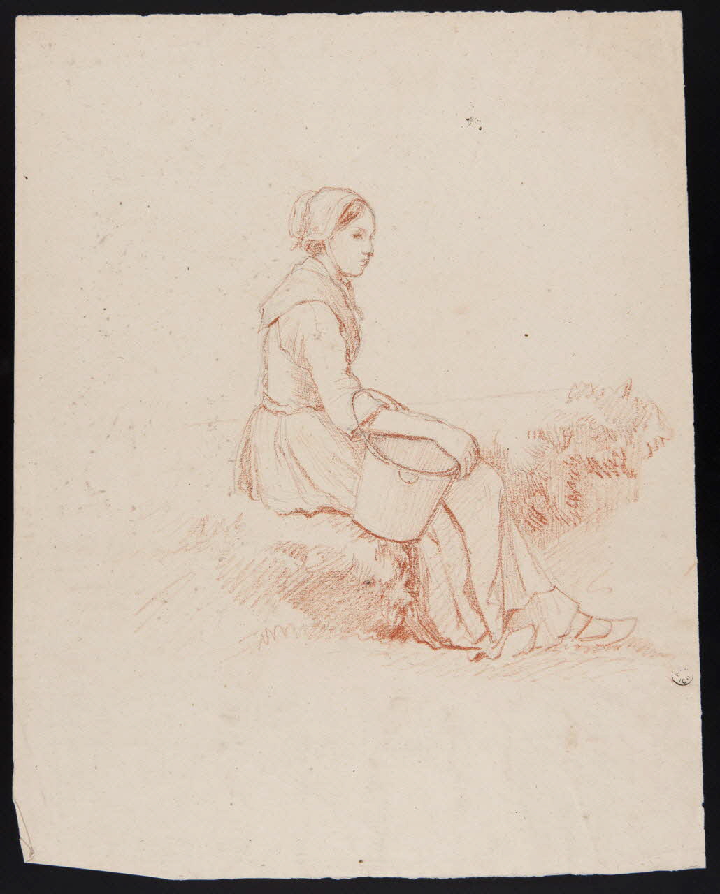 dessin Femme portant un seau 1967.60.243 Photo
