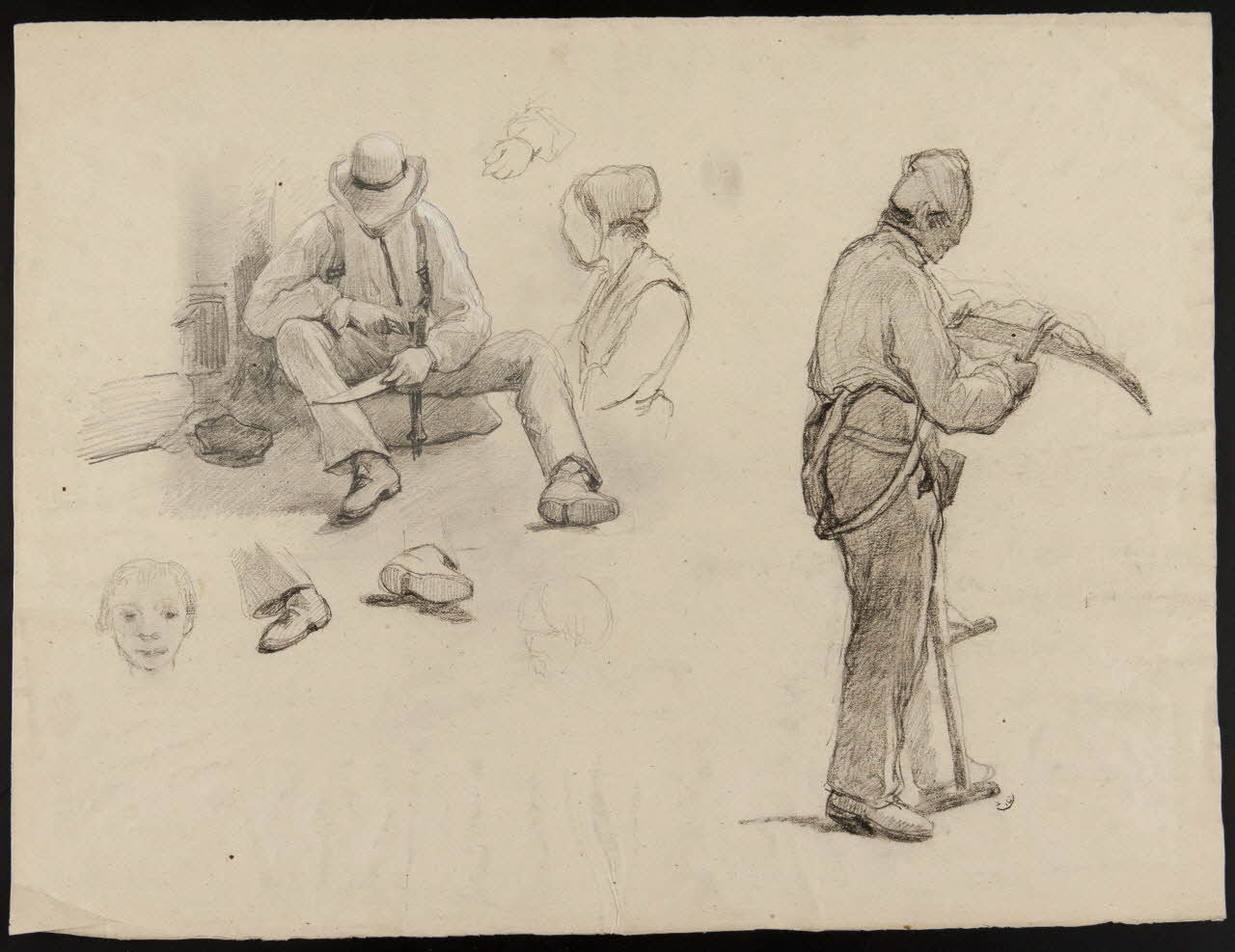 dessin Feuille d'étude 1967.60.251 Photo