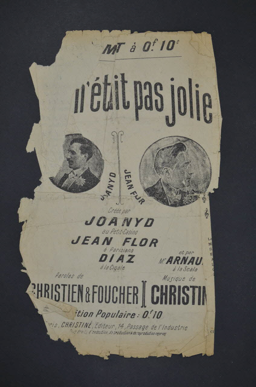 chanson petit format 1966.199.101 Photo Mucem