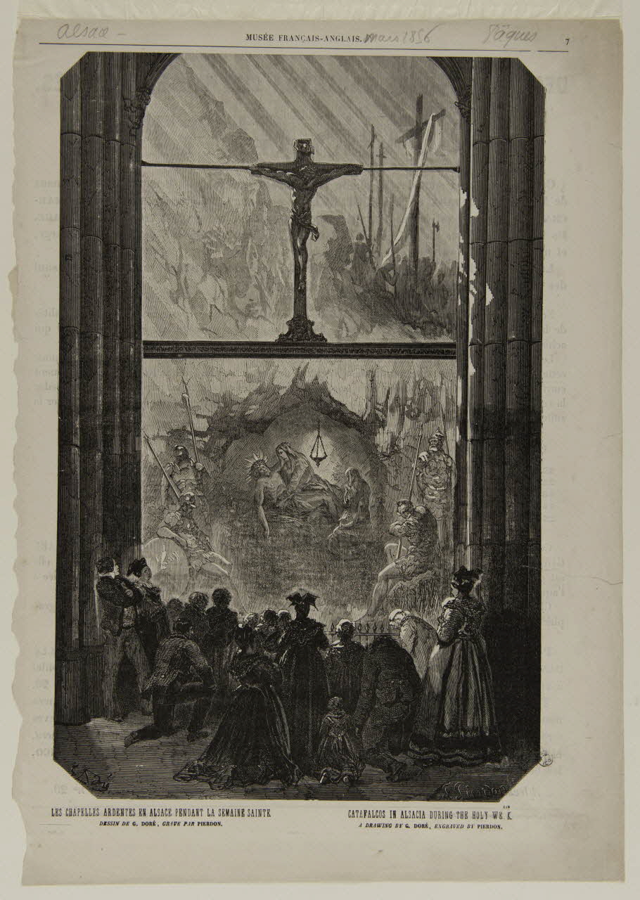 estampe LES CHAPELLES ARDENTES EN ALSACE PENDANT LA SEMAINE SAINTE 1967.60.316 Photo