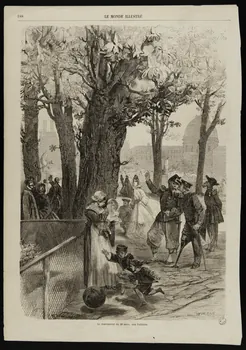 estampe Le marronnier du 20 mars, aux Tuileries. 1967.60.320 Photo