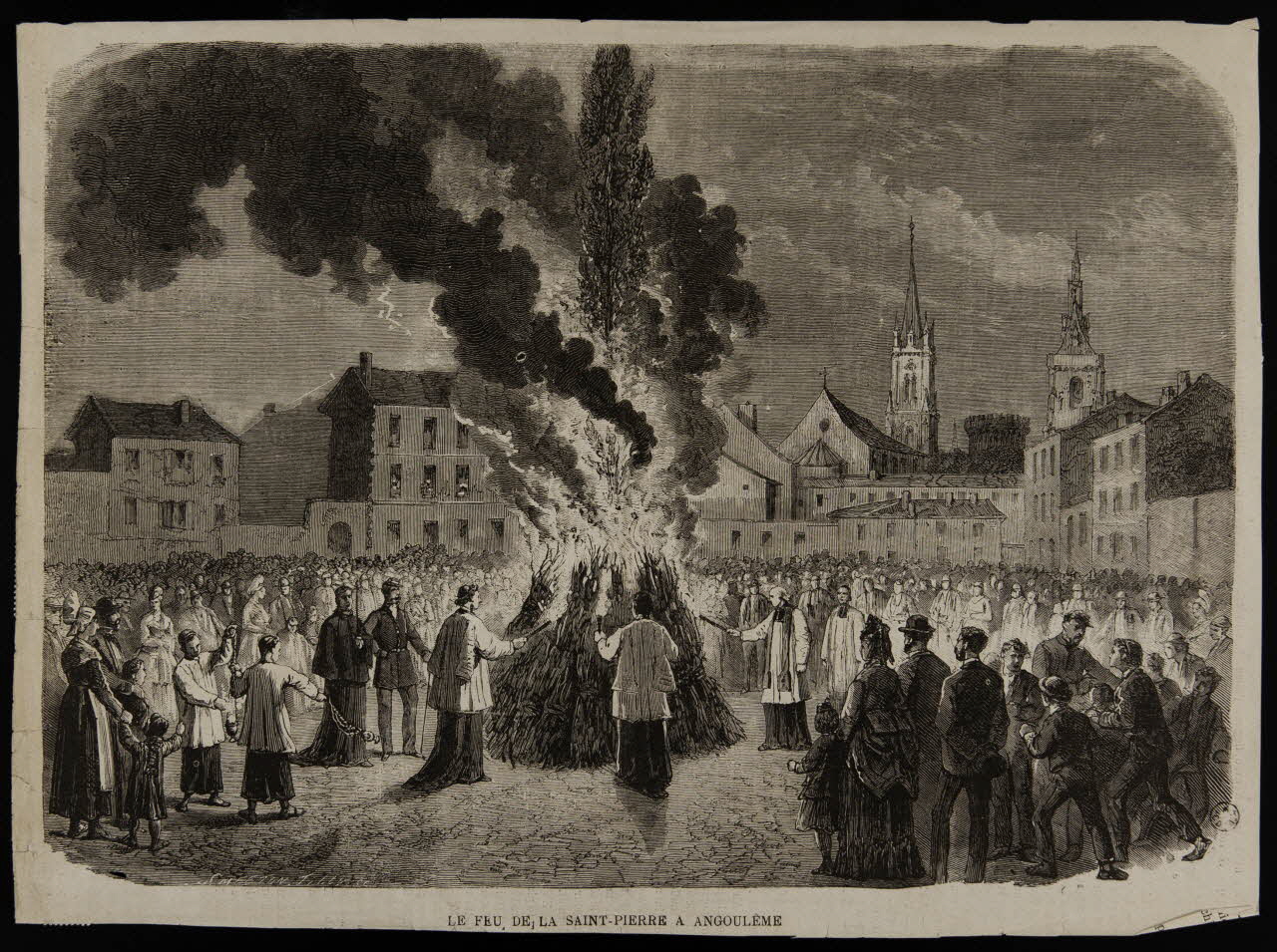 estampe LE FEU DE LA SAINT PIERRE A ANGOULÊME 1967.60.330 Photo