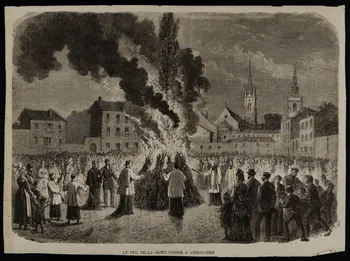 estampe LE FEU DE LA SAINT PIERRE A ANGOULÊME 1967.60.330 Photo