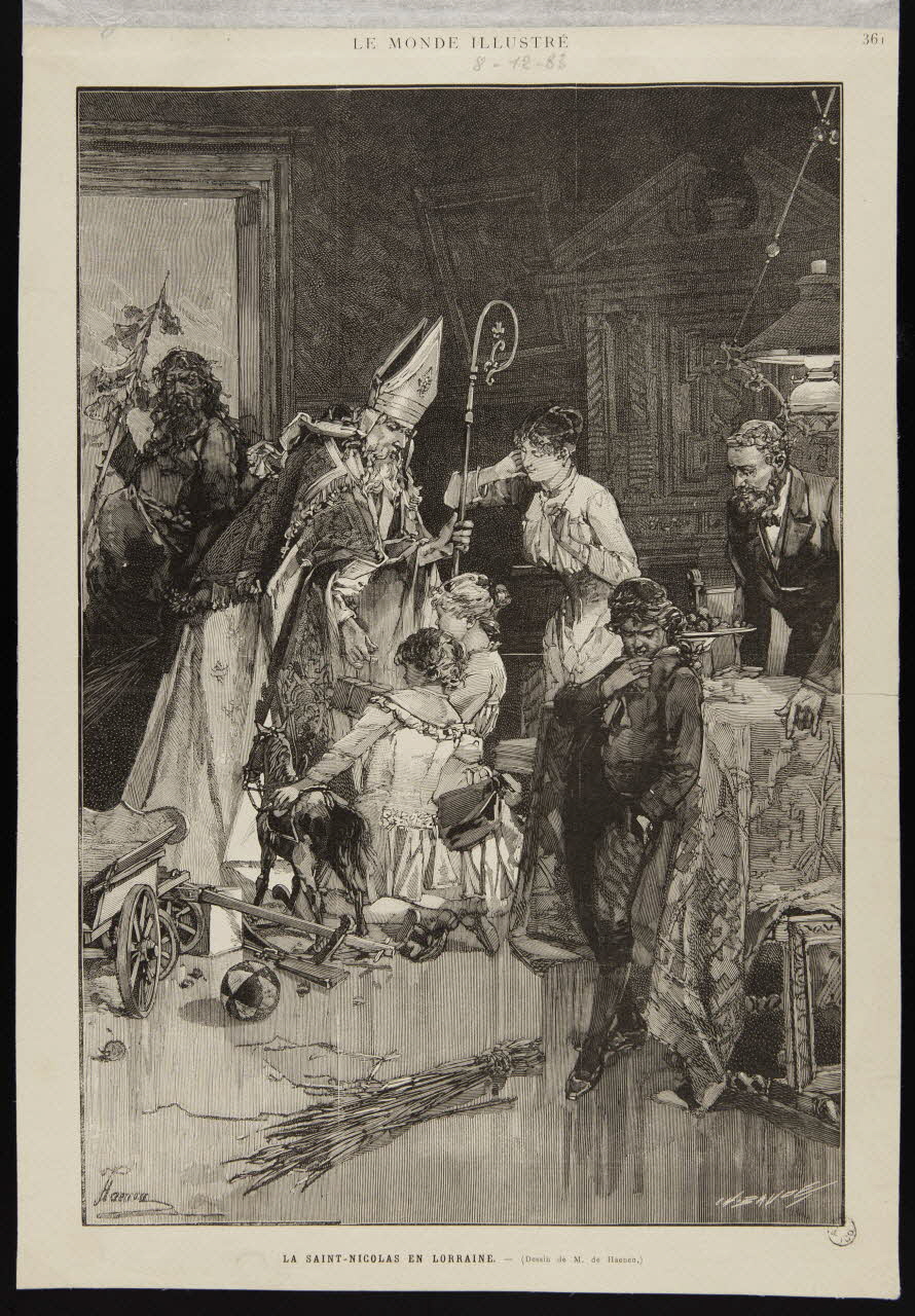 estampe LA SAINT-NICOLAS EN LORRAINE. 1967.60.336 Photo