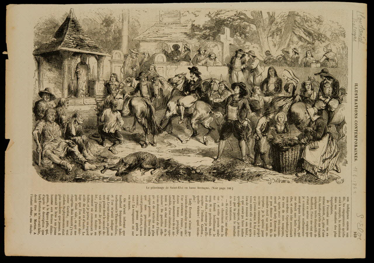 estampe Le pélerinage de Saint-Eloi en basse Bretagne. 1967.60.345 Photo