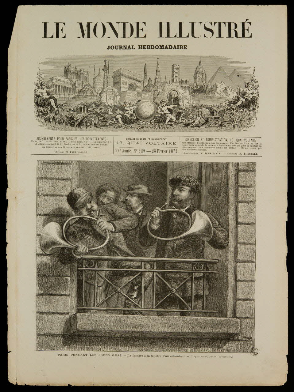 estampe PARIS PENDANT LES JOURS GRAS. 1967.60.35 Photo