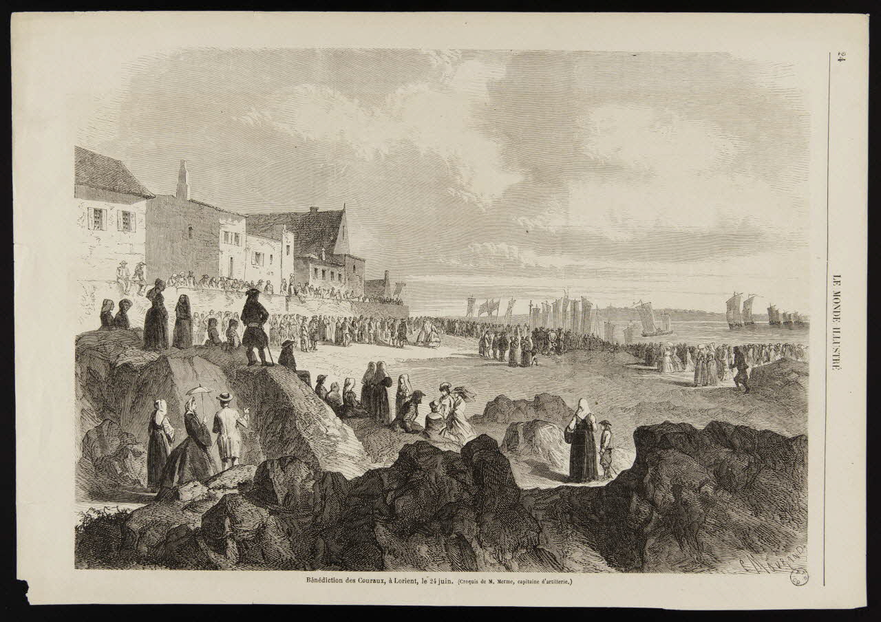 estampe Bénédiction des Couraux, à Lorient, le 24 juin. 1967.60.350 Photo