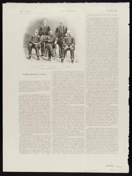 estampe REIMS. - Le défilé des sociétés devant le président de la République.  VOYAGE DU PRESIDENT DE LA REPUBLIQUE DANS L'EST. - L'arc-de-triomphe élevé par les gymnastes  de "l'Union rémoise" dans la rue Ch 1967.60.353 Photo