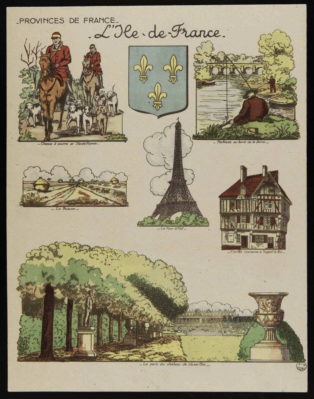 estampe PROVINCES DE FRANCE  L'Ile de France 1967.60.369 Photo