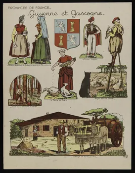 estampe PROVINCES DE FRANCE  Guyenne et Gascogne 1967.60.374 Photo