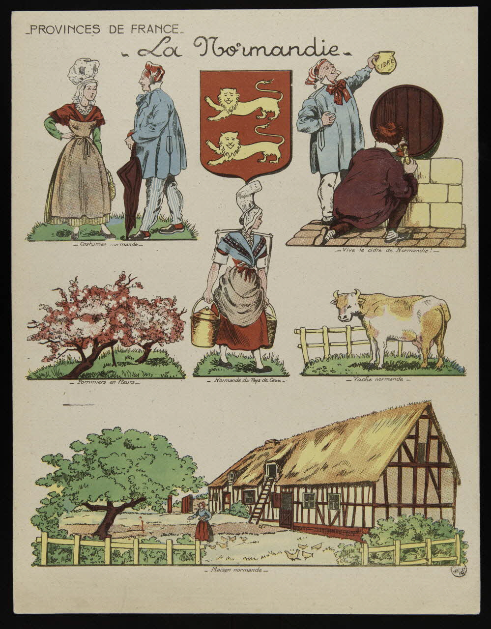 estampe PROVINCES DE FRANCE  La Normandie 1967.60.375 Photo