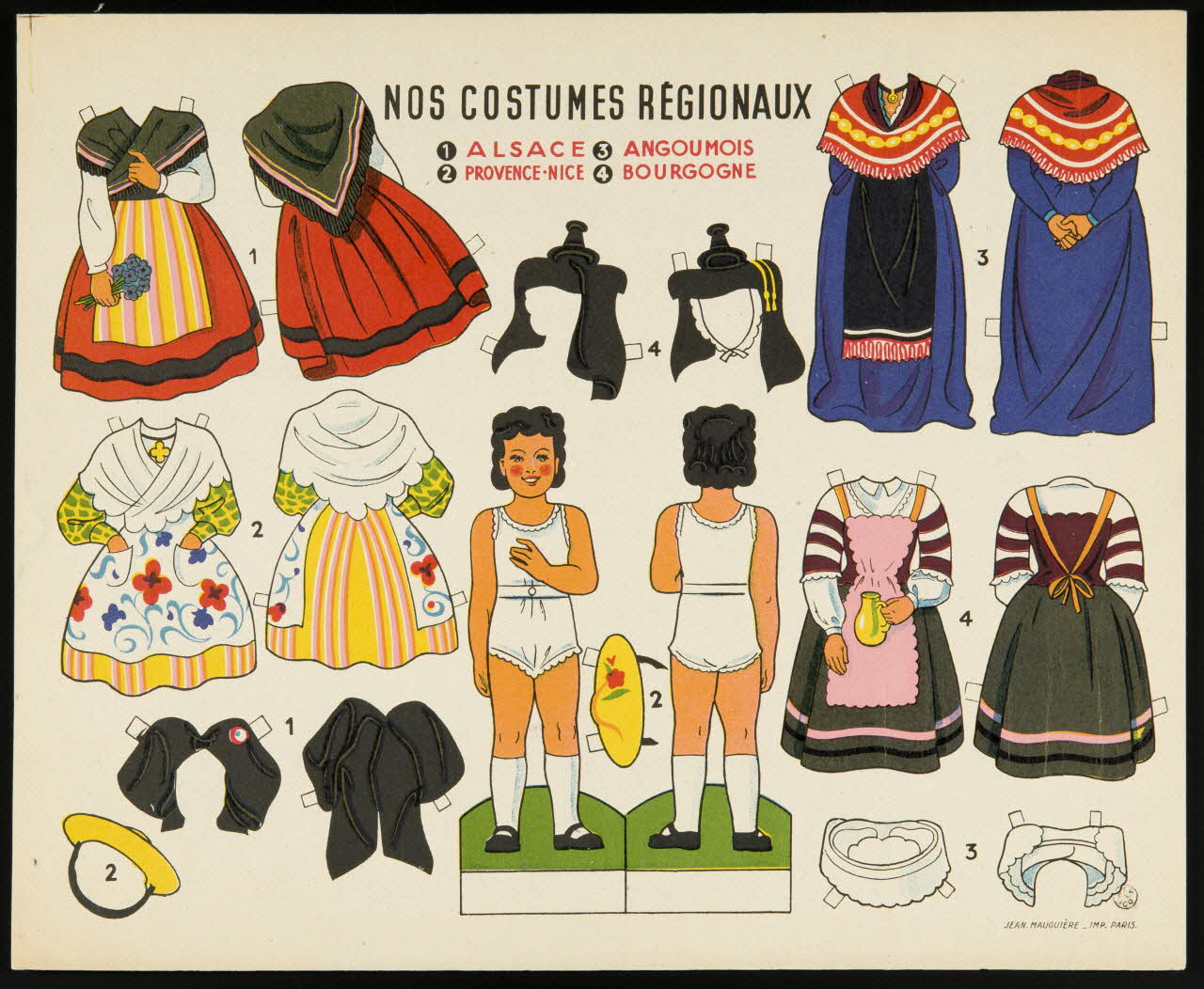 estampe NOS COSTUMES REGIONAUX 1967.60.378 Photo