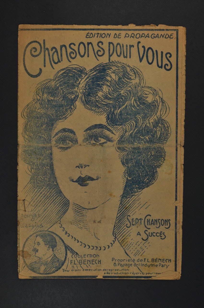 Romain Desmoulins ; Ferdinand Louis Bénech ; Ernest Dumont ; Désiré Berniaux ; Louis Maubon ; Marcel Bertal chanson petit format Île-de-France, France 1914 1966.199.107 Photo Mucem