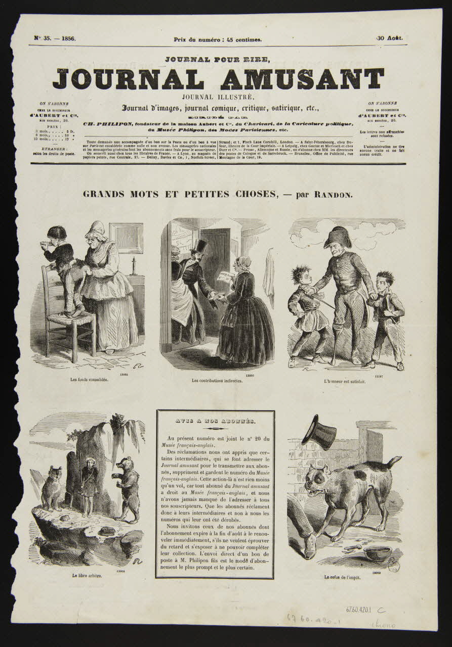 estampe GRANDS MOTS ET PETITES CHOSES 1967.60.420.1 Photo