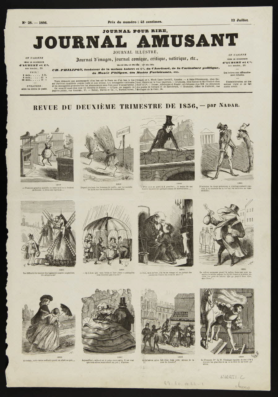 estampe REVUE DU DEUXIEME TRIMESTRE DE 1856 1967.60.422.1 Photo