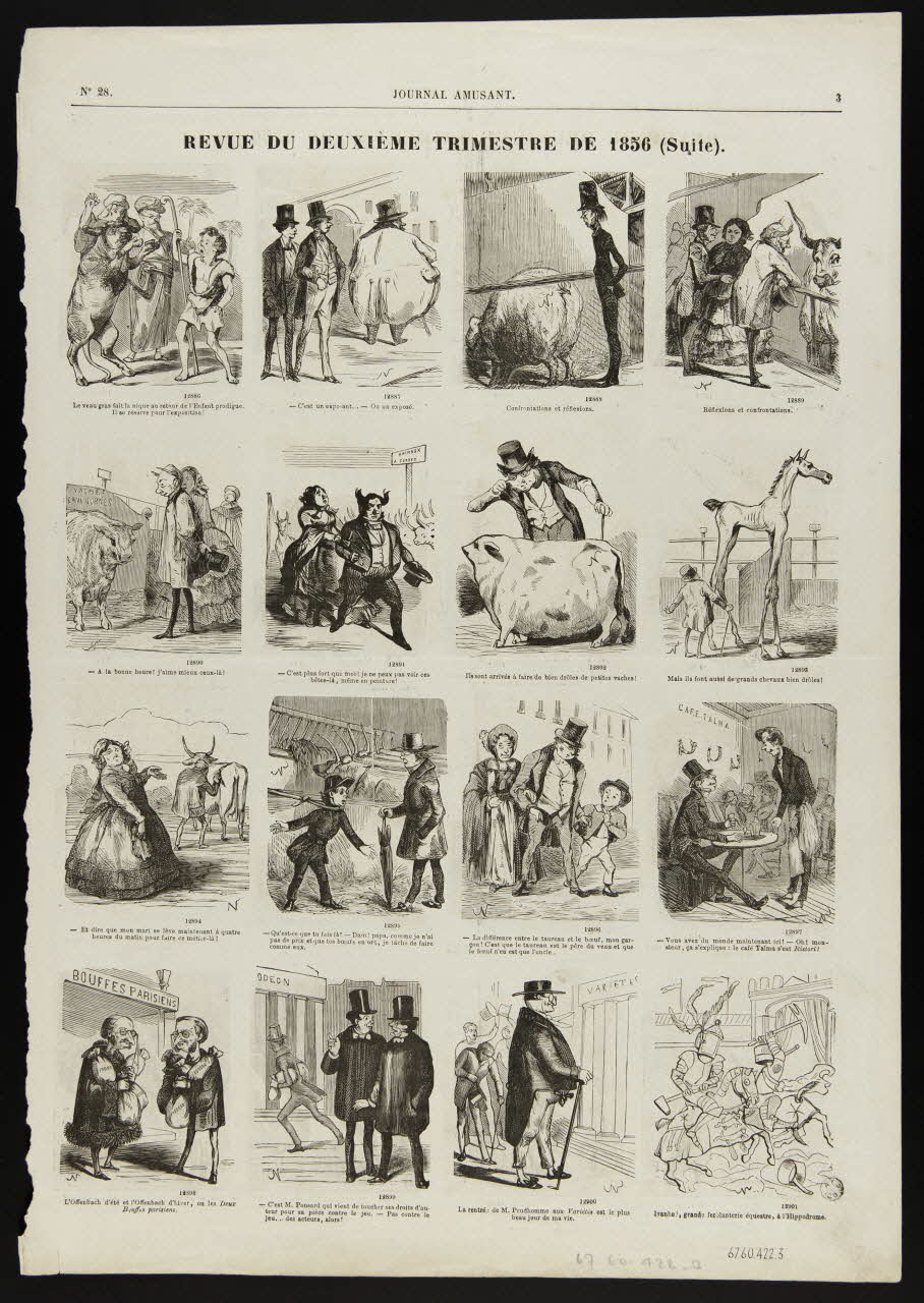 estampe REVUE DU DEUXIEME TRIMESTRE DE 1856 (Suite). 1967.60.422.3 Photo