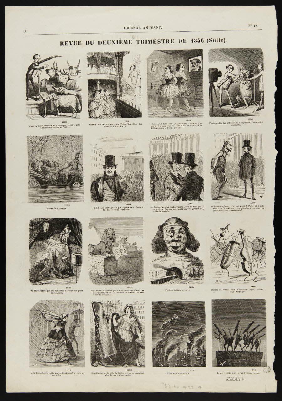 estampe REVUE DU DEUXIEME TRIMESTRE DE 1856 (Suite). 1967.60.422.4 Photo