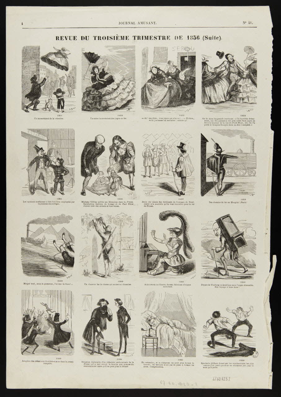 estampe REVUE DU TROISIEME TRIMESTRE DE 1856 (Suite). 1967.60.423.2 Photo