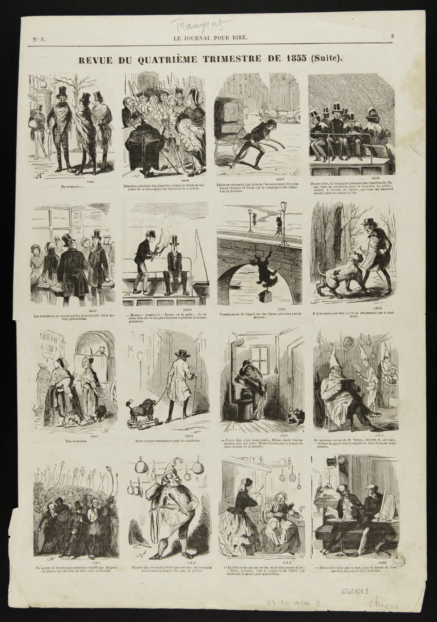 estampe REVUE DU QUATRIEME TRIMESTRE DE 1855 (Suite). 1967.60.424.3 Photo