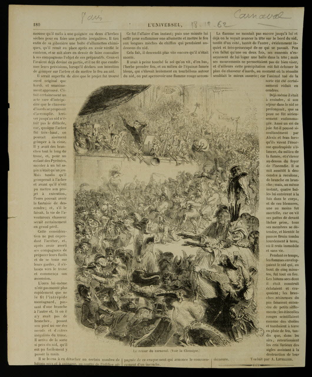 estampe Le retour du carnaval. 1967.60.43 Photo