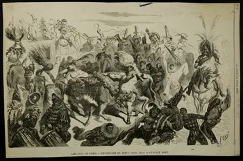 Gustave P. Doré estampe CARNAVAL DE PARIS. - PROMENADE DU BOEUF GRAS. 1856/2 1967.60.46 Photo