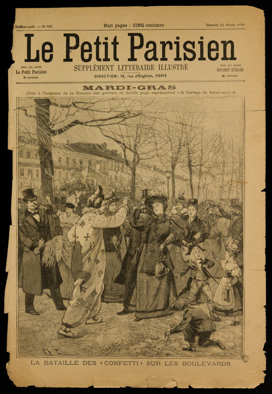 estampe LA BATAILLE DES "CONFETTI" SUR LES BOULEVARDS 1967.60.51.1 Photo