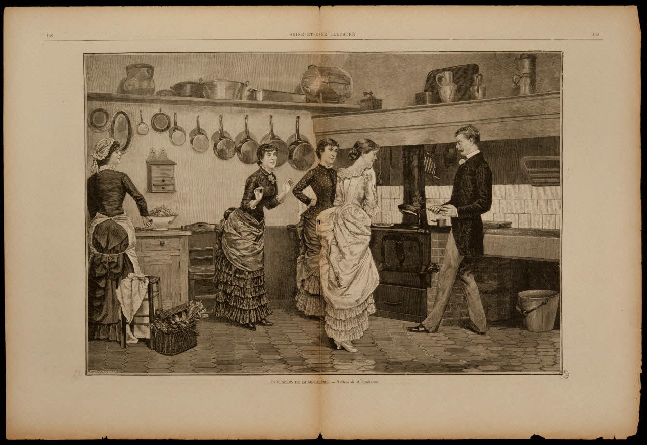 estampe SEINE-ET-OISE ILLUSTRE  LES PLAISIRS DE LA MI-CARÊME. 1967.60.53 Photo