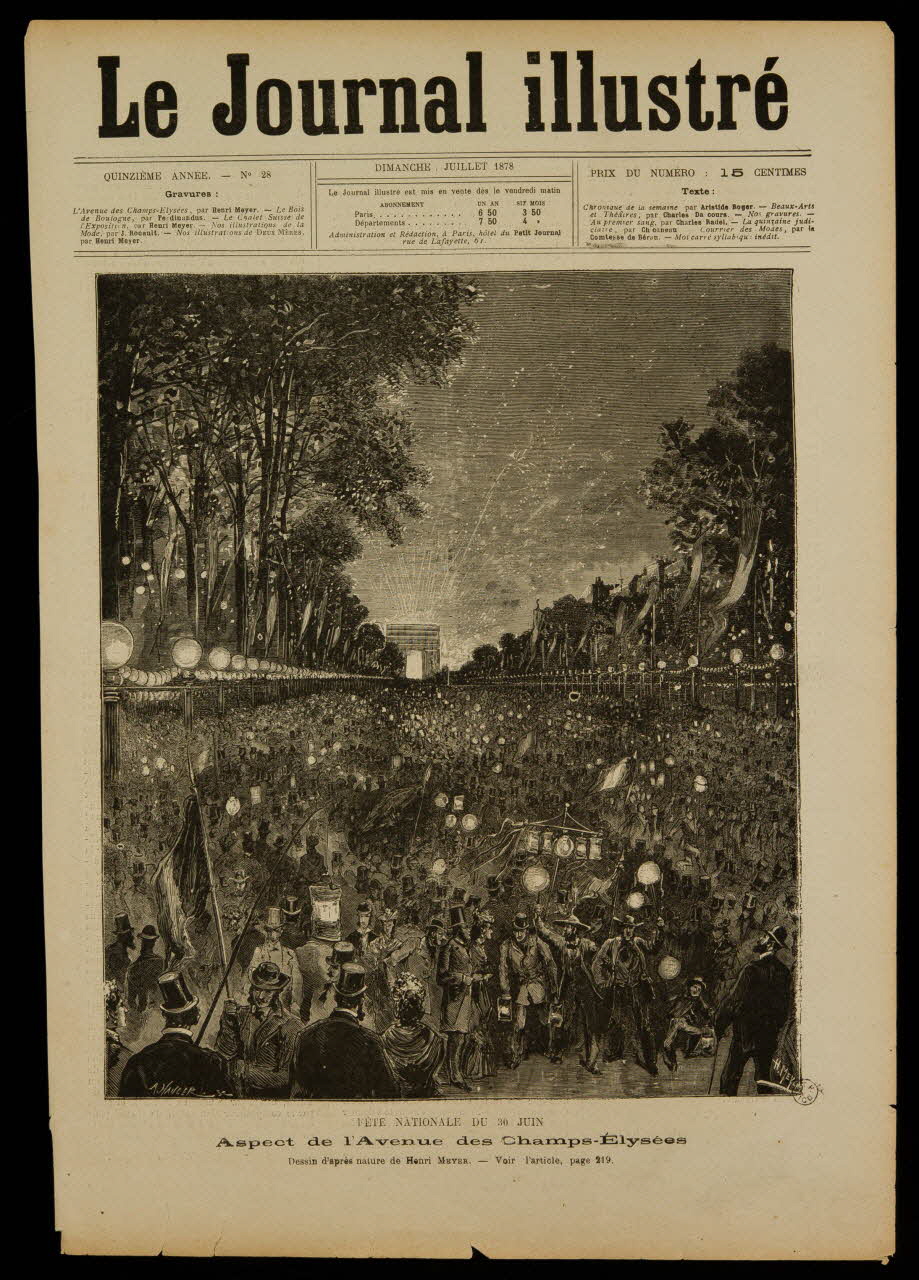 estampe Aspect de l'Avenue des Champs-Elysées 1967.60.63 Photo