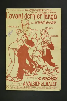 Laurent Halet ; Albert Valsien ; Henri Poupon ; Au Point D'orgue chanson petit format Île-de-France, France 1913 1965.177.87 Photo Mucem