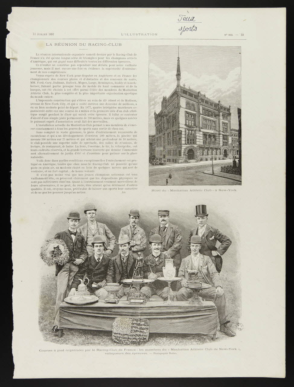 estampe LA REUNION DU RACING CLUB 1967.60.75 Photo