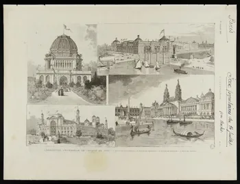 estampe L'EXPOSITION UNIVERSELLE DE CHICAGO EN 1893. 1967.60.76.1/3 Photo